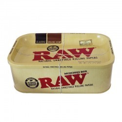 RAW MUNCHIES SCATOLA IN METALLO CON COPERCHIO VASSOIO