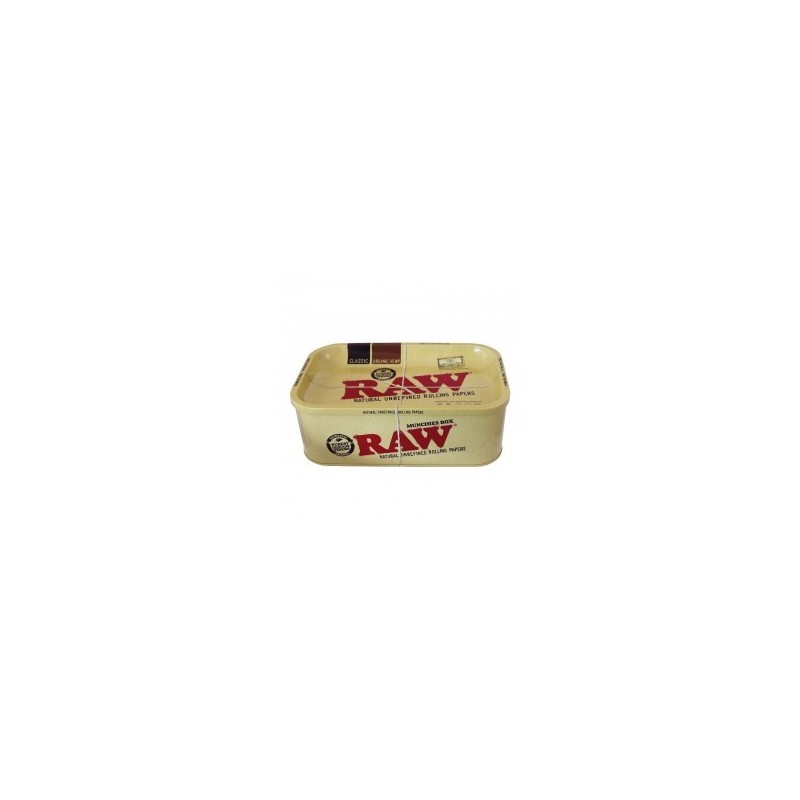 RAW MUNCHIES SCATOLA IN METALLO CON COPERCHIO VASSOIO