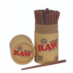BASTONE CONICO IN LEGNO RAW (113MM) - SCATOLA DA 50