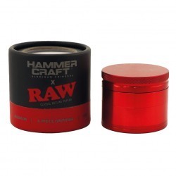 HAMMERCRAFT X RAW GRINDER ALLUMINIO 55MM 4 PARTI - ROSSO
