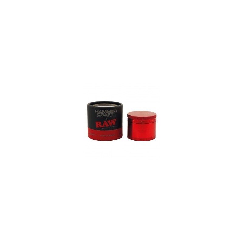 HAMMERCRAFT X RAW GRINDER ALLUMINIO 55MM 4 PARTI - ROSSO