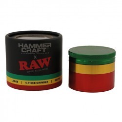 HAMMERCRAFT X RAW GRINDER ALLUMINIO 63MM 4 PARTI - RASTA