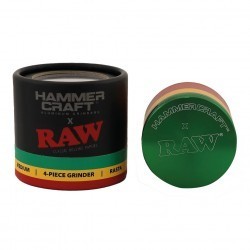 HAMMERCRAFT X RAW GRINDER ALLUMINIO 55MM 4 PARTI - RASTA