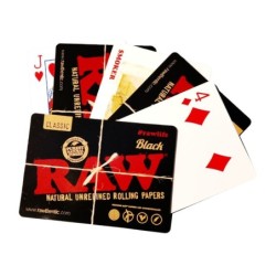 RAW BLACK PLAYING CARDS