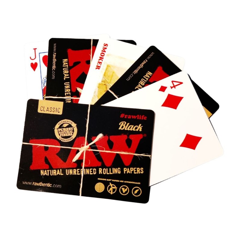 RAW BLACK PLAYING CARDS