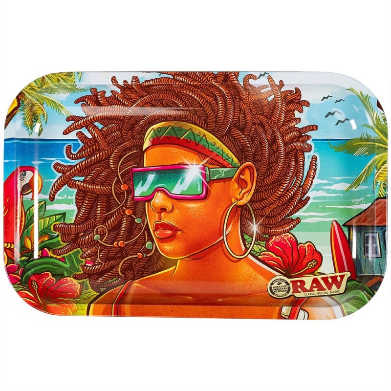 RAW BRAZIL METAL ROLLING TRAY 3rd EDITION – SMALL