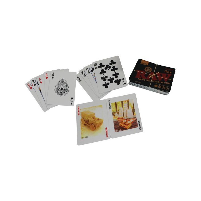 RAW BLACK PLAYING CARDS