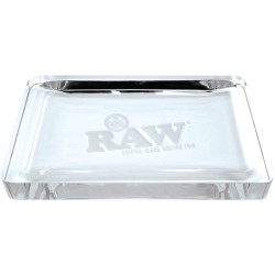 RAW CRYSTAL GLASS ROLLING TRAY