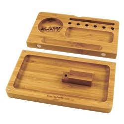 RAW BAMBOO ROLLING TRAY FLIP