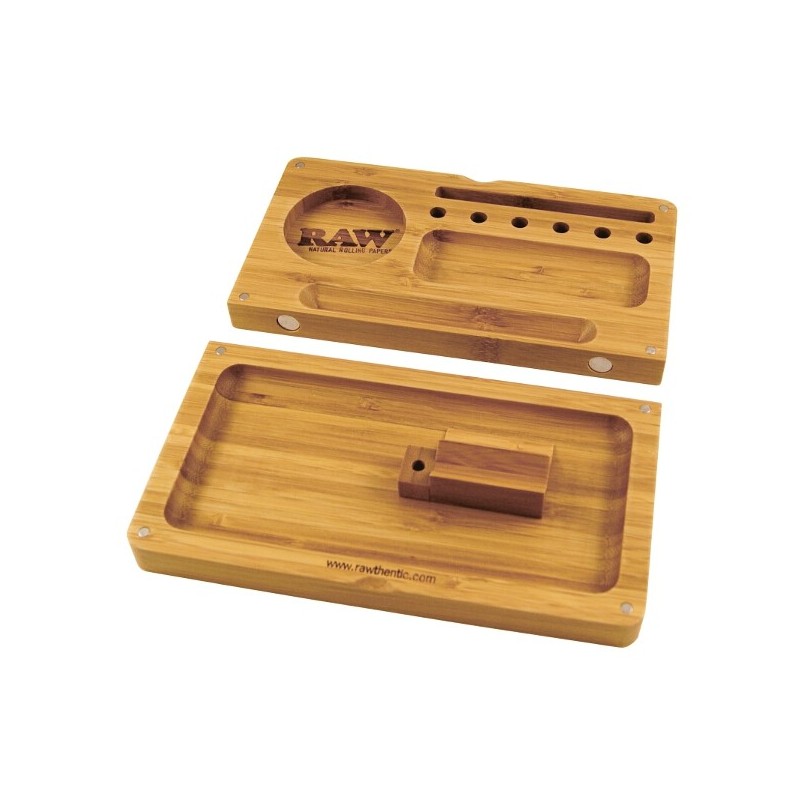 RAW BAMBOO ROLLING TRAY FLIP