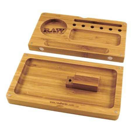 RAW BAMBOO ROLLING TRAY FLIP