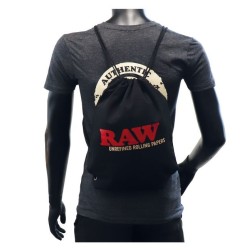 RAW DRAWSTRING BAG BLACK