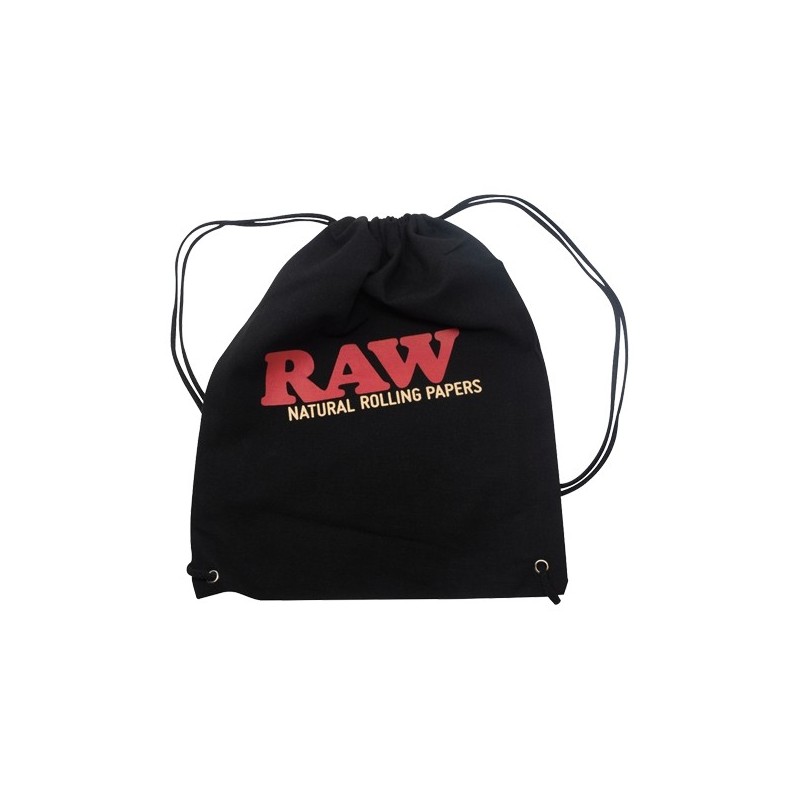 RAW DRAWSTRING BAG BLACK