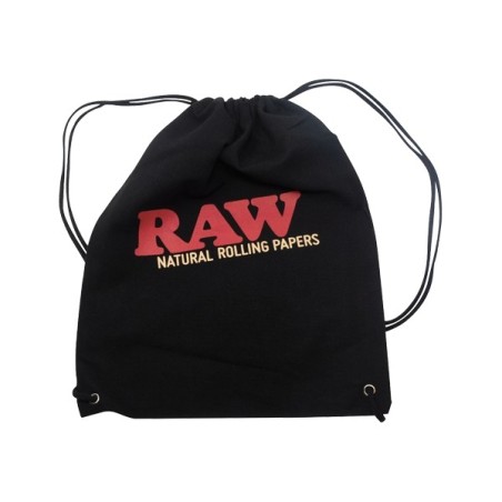 RAW DRAWSTRING BAG BLACK