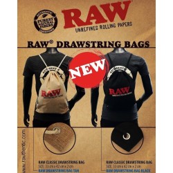 RAW DRAWSTRING BAG BLACK