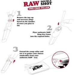 RAW DOUBLE SHOT - TWO CONE FILLER CASE
