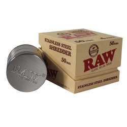 RAW STAINLESS STEEL GRINDER – WITH MAGNET AND SIFTER 50mm
