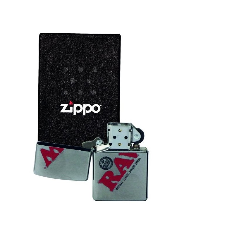 RAW ZIPPO SILVER WITH LOGO