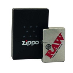 RAW ZIPPO SILVER WITH LOGO