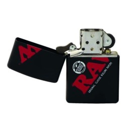 RAW ZIPPO BLACK WITH LOGO
