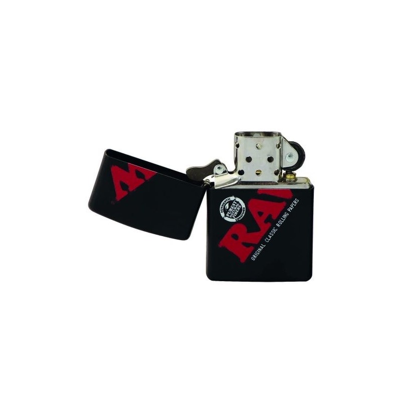 RAW ZIPPO BLACK WITH LOGO