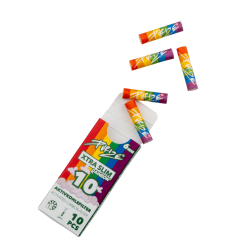 10 filtri Xtra Slim 5,9mm Rainbow - cartoncino PURIZE
