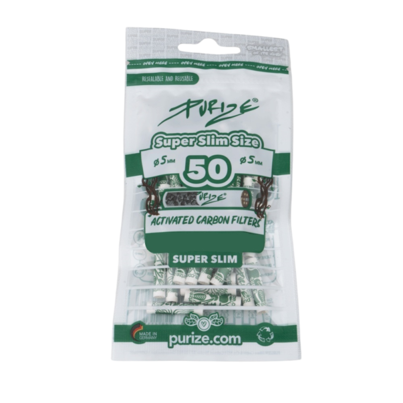 50 filtri Super Slim - busta PURIZE