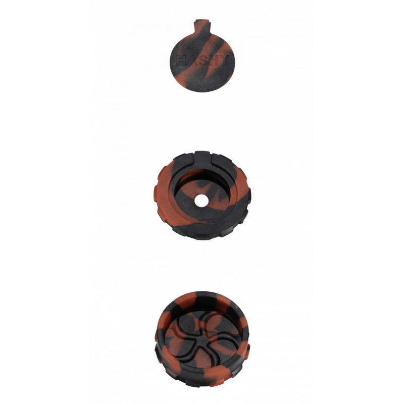 HASHY - GRINDER ROSSO E NERO IN SILICONE