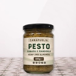 Pesto di Canapa e Mandorle Artigianale - Olio EVO Pugliese 185g